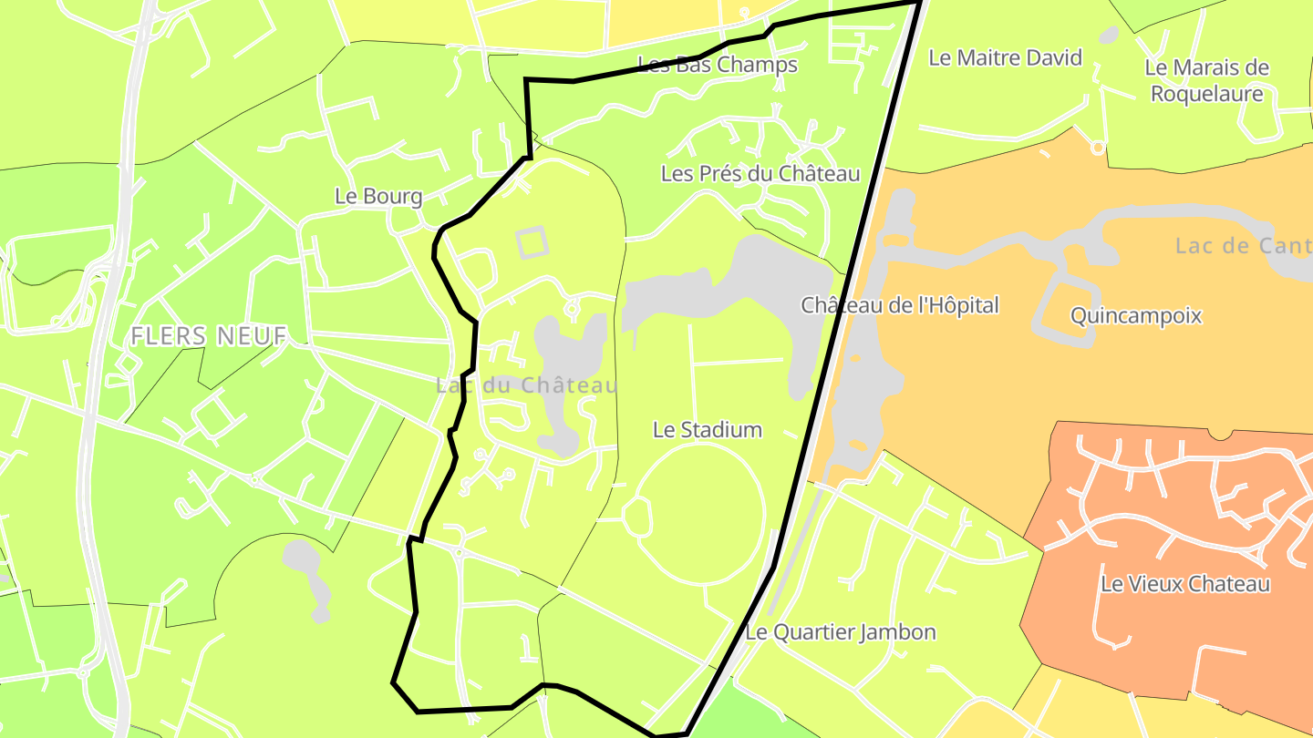 Carte des prix de l'immobilier Château