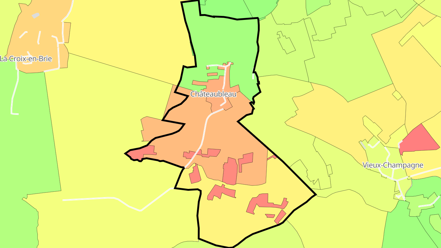 Carte des prix de l'immobilier Châteaubleau