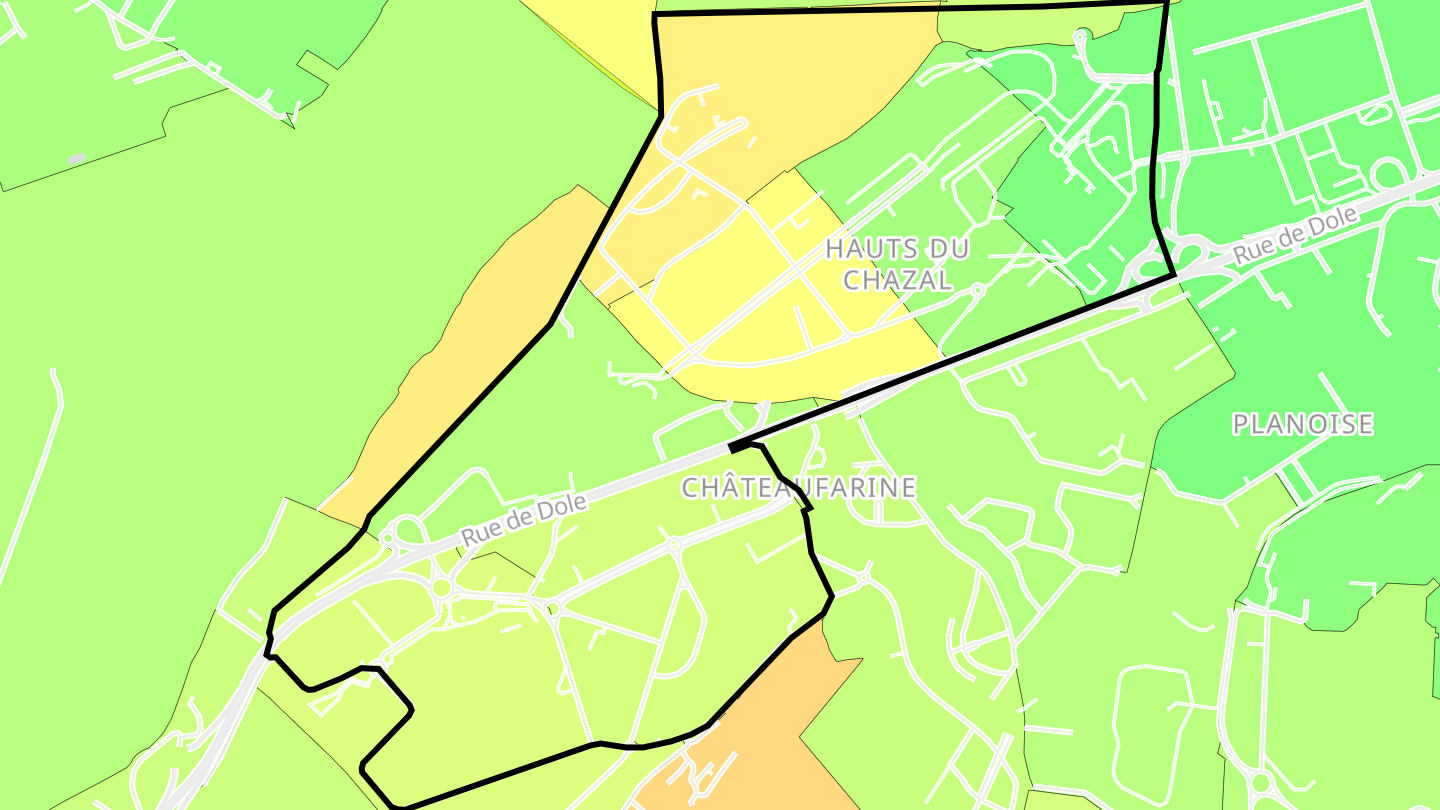 Carte des prix de l'immobilier Chateaufarine