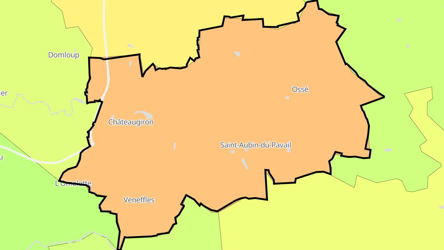Carte des prix de l'immobilier Châteaugiron