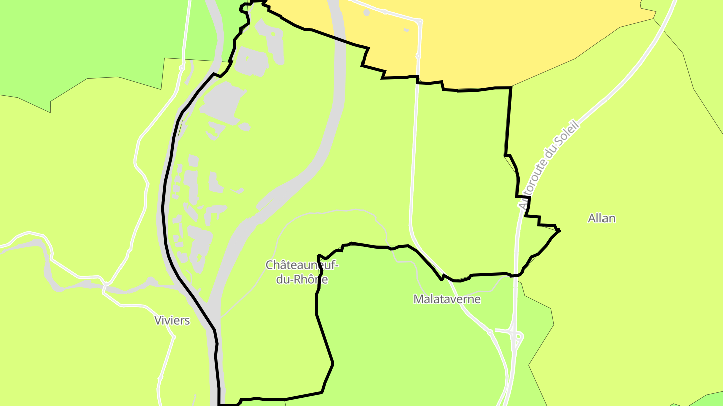 Carte des prix de l'immobilier Châteauneuf-du-Rhône
