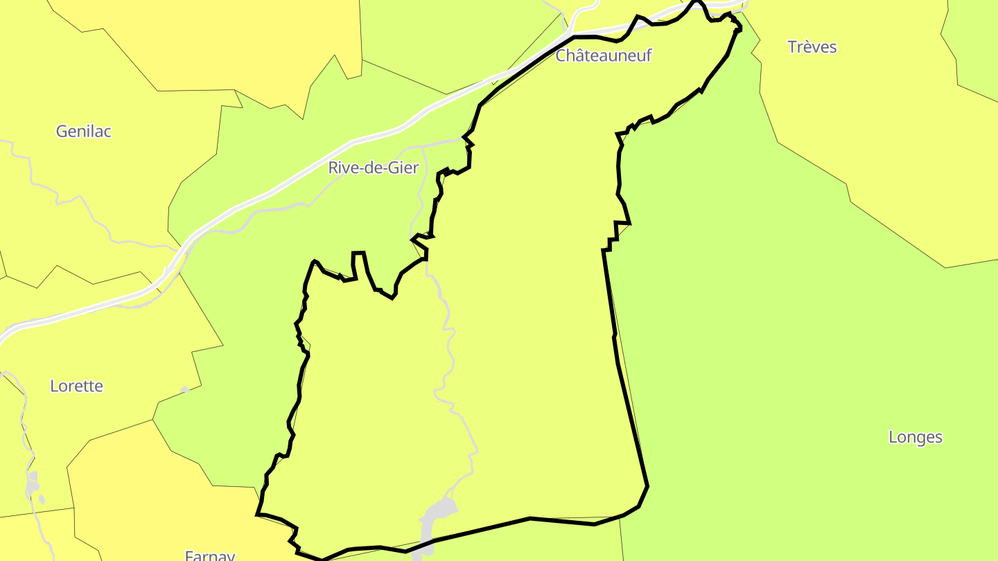 Carte des prix de l'immobilier Châteauneuf