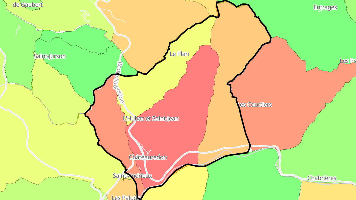 Carte des prix de l'immobilier Châteauredon