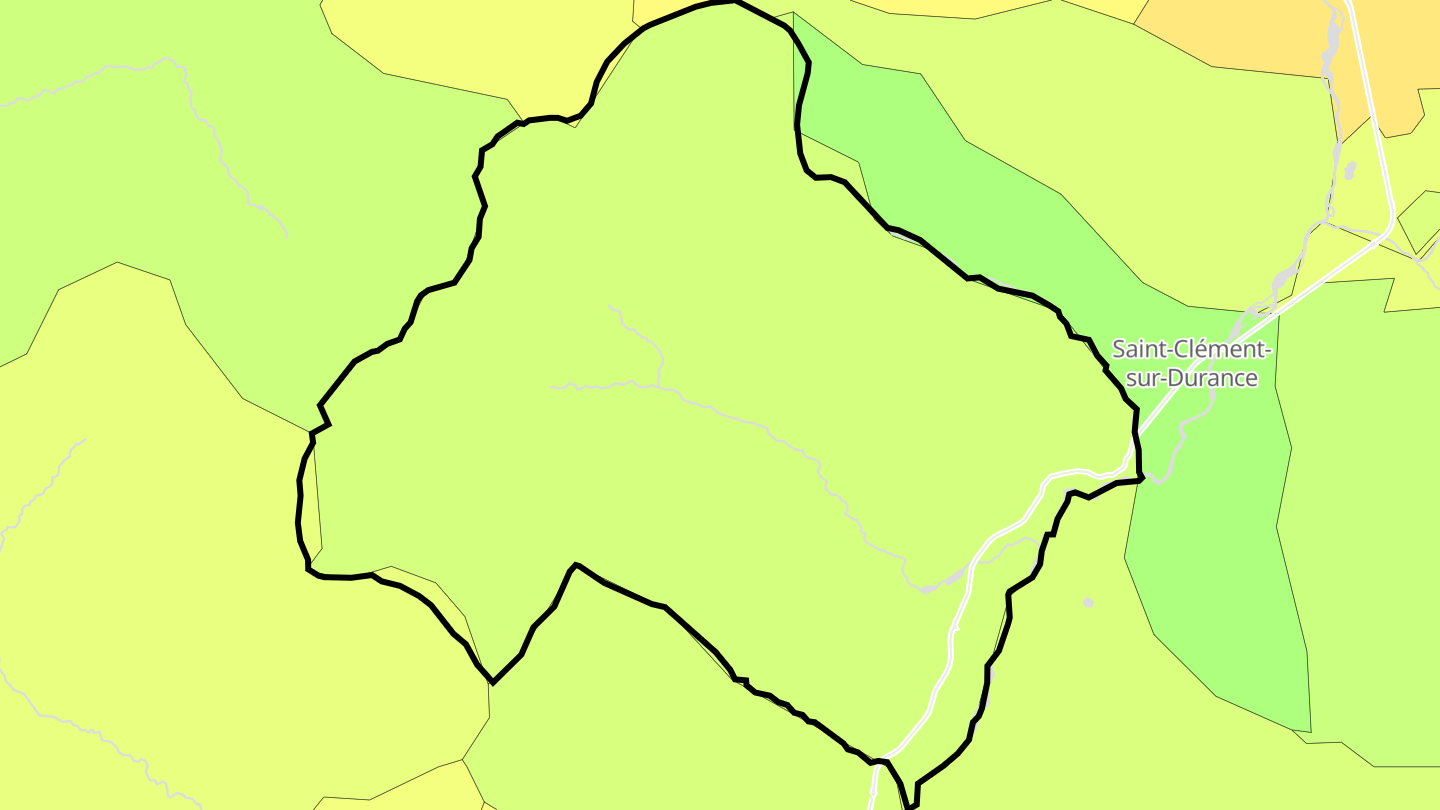 Carte des prix de l'immobilier Châteauroux-les-Alpes