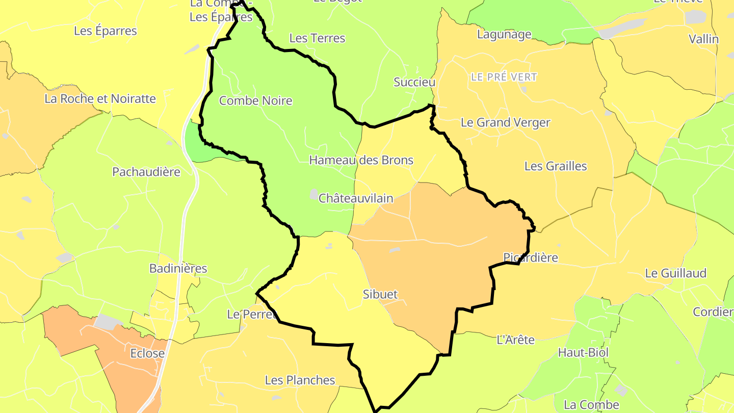 Carte des prix de l'immobilier Châteauvilain