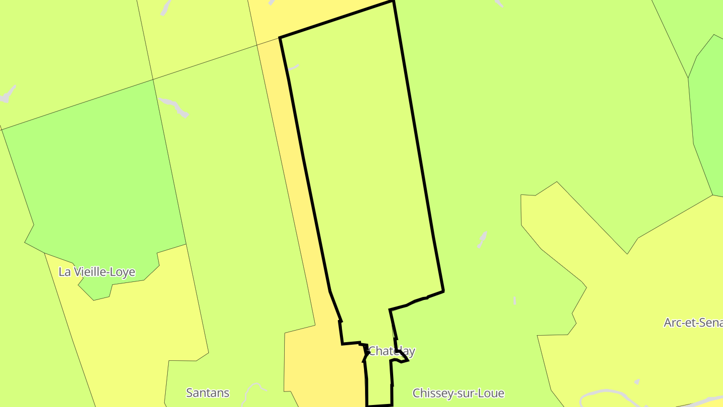 Carte des prix de l'immobilier Chatelay
