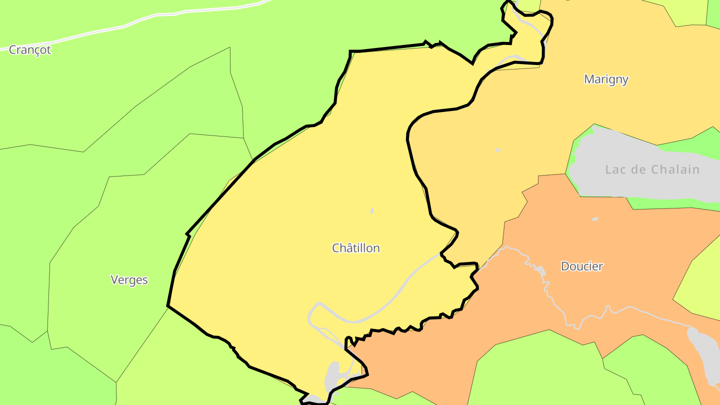 Carte des prix de l'immobilier Châtillon