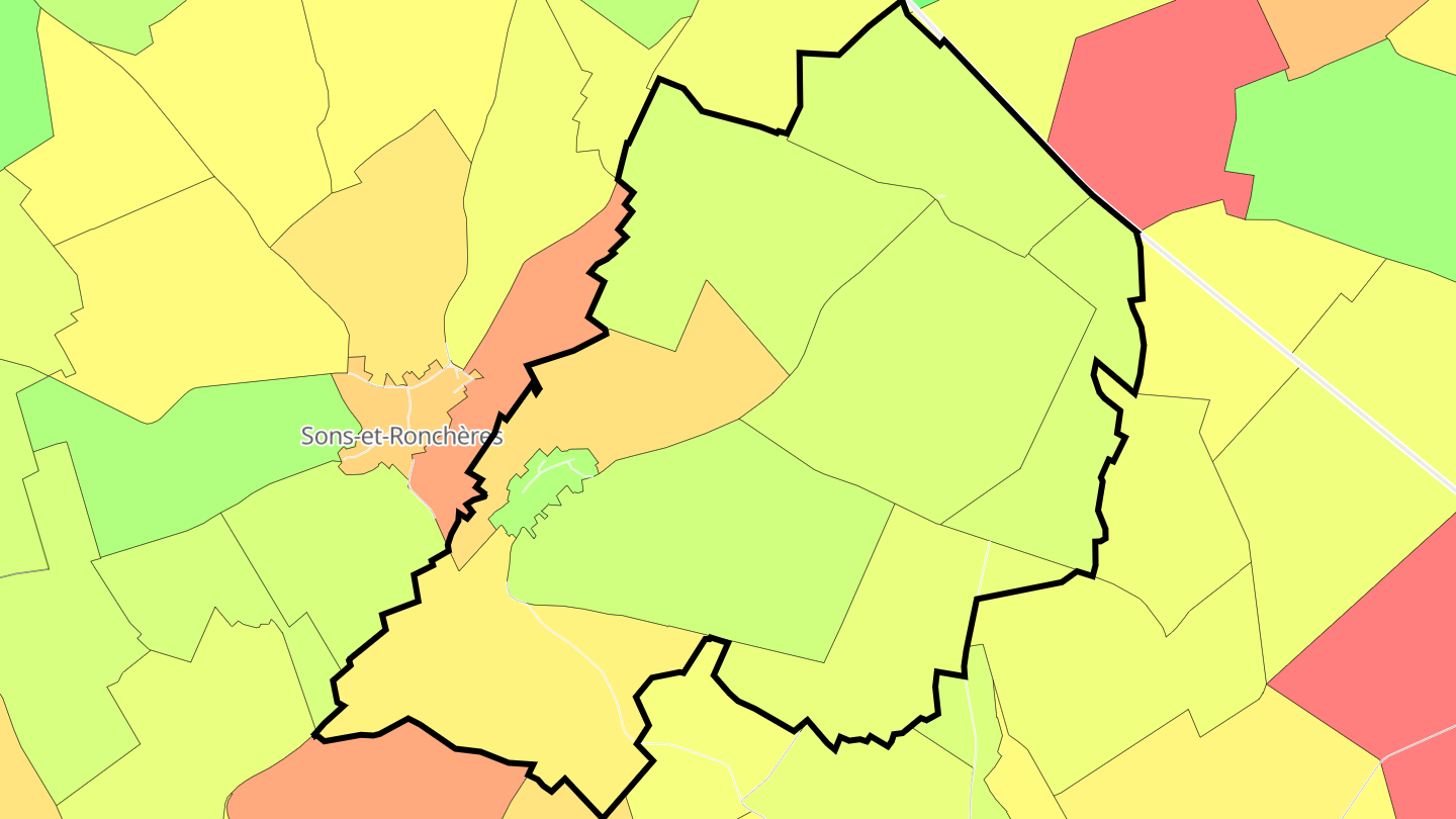 Carte des prix de l'immobilier Châtillon-lès-Sons
