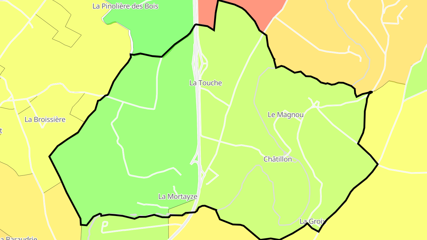 Carte des prix de l'immobilier Châtillon