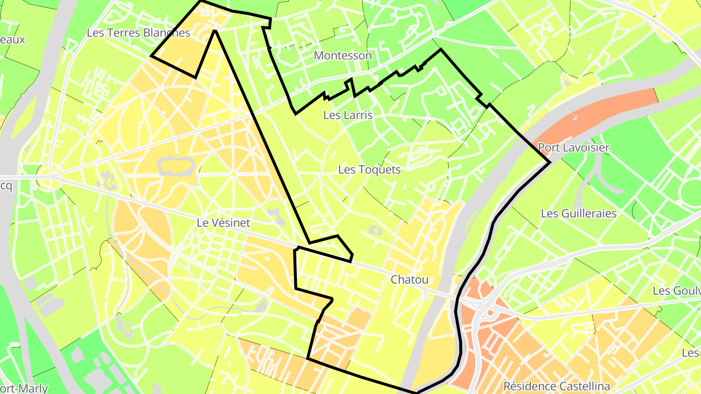 Carte des prix de l'immobilier Chatou