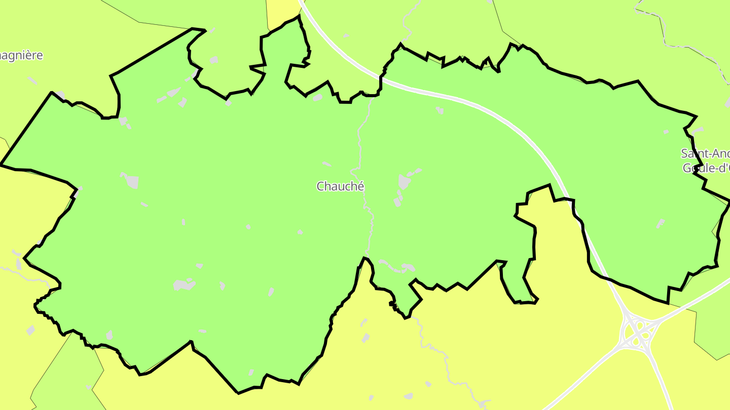 Carte des prix de l'immobilier Chauché