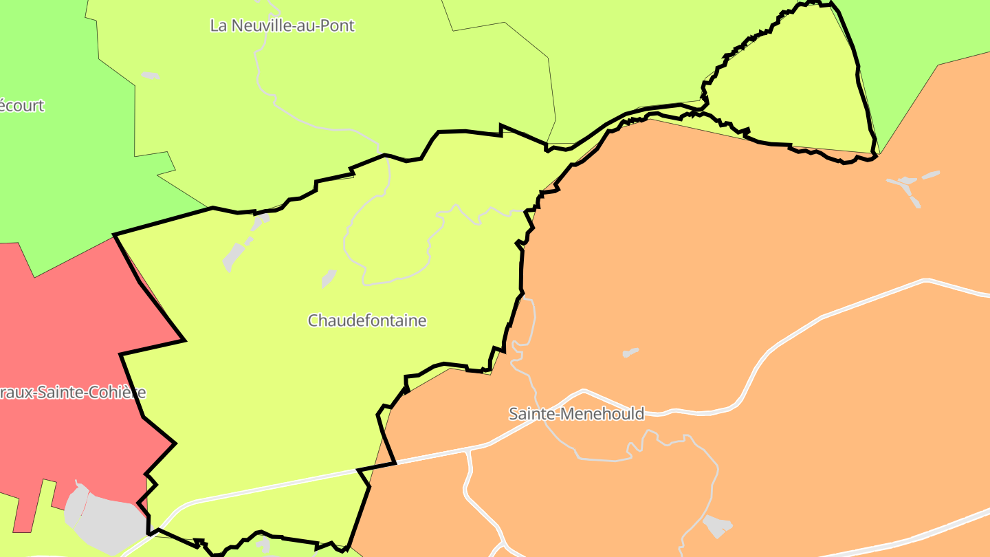 Carte des prix de l'immobilier Chaudefontaine