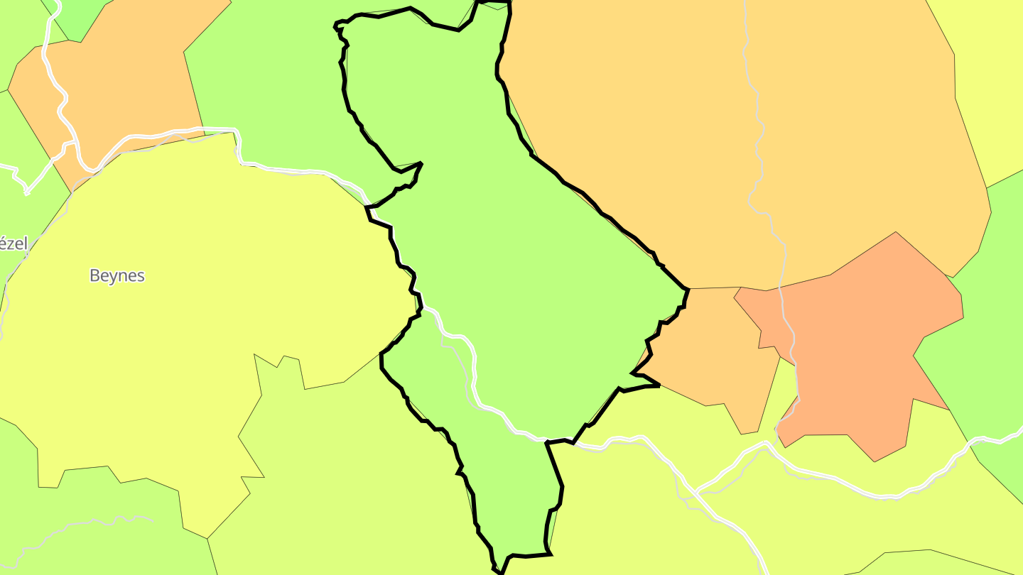 Carte des prix de l'immobilier Chaudon-Norante