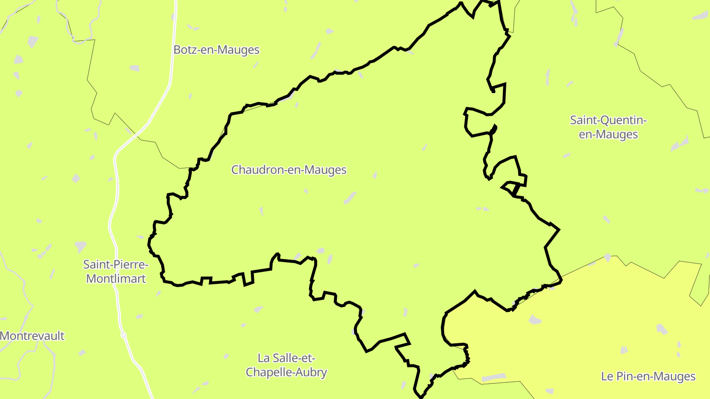 Carte des prix de l'immobilier Chaudron-en-Mauges