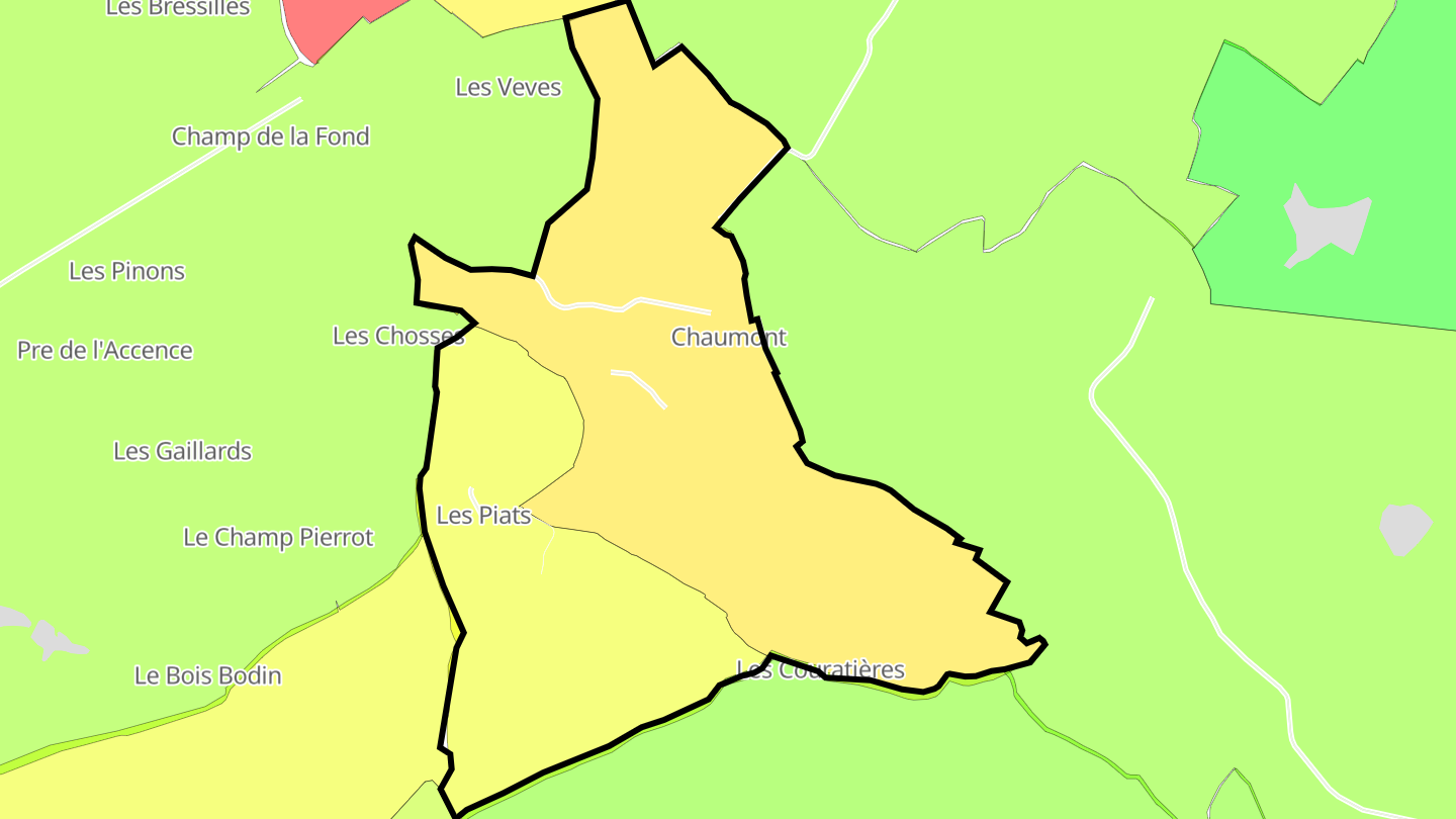 Carte des prix de l'immobilier Chaumont