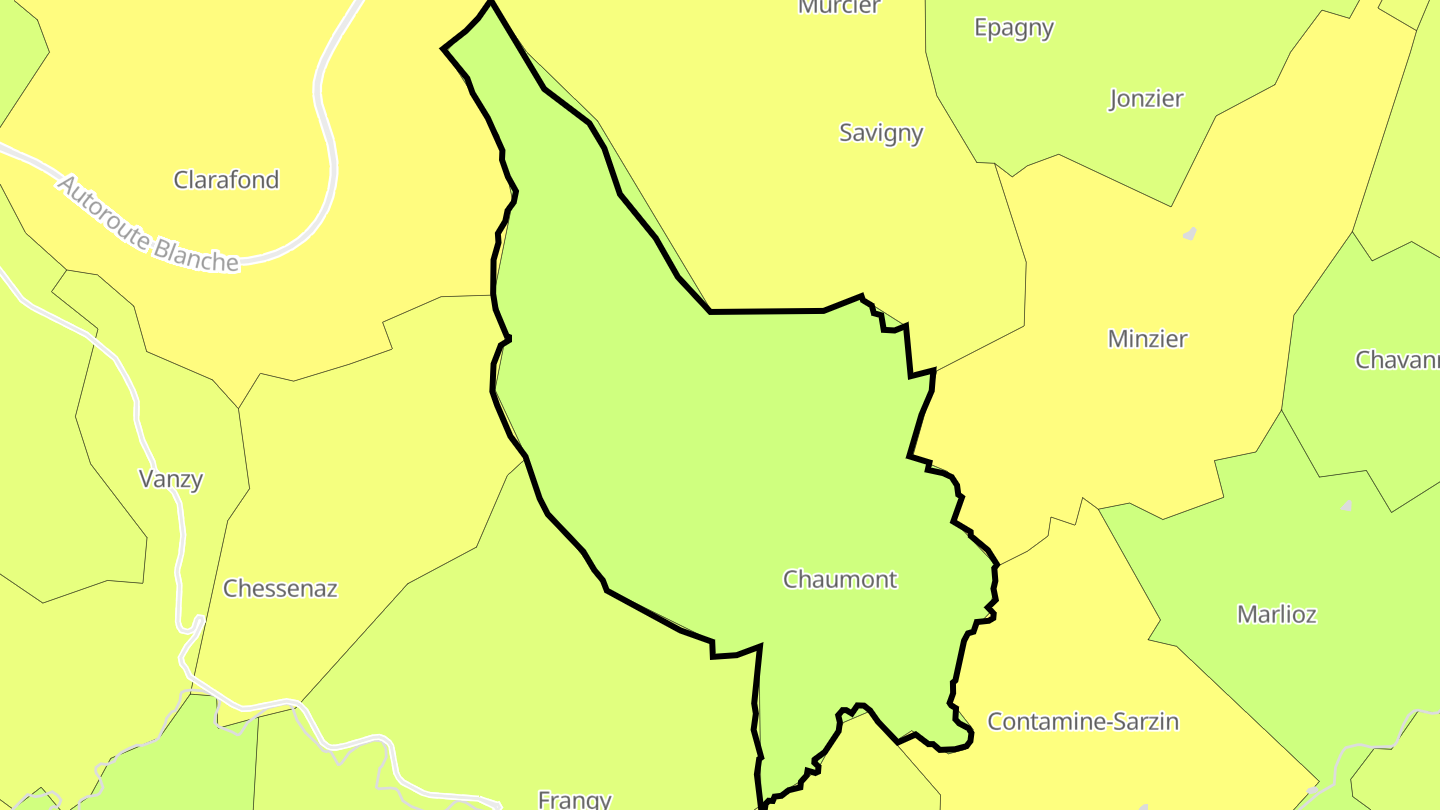Carte des prix de l'immobilier Chaumont
