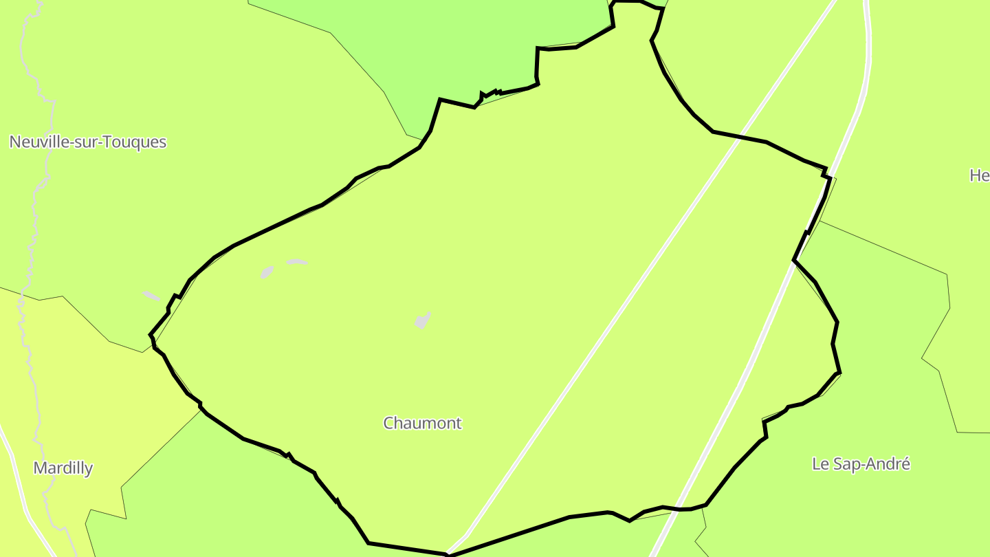Carte des prix de l'immobilier Chaumont