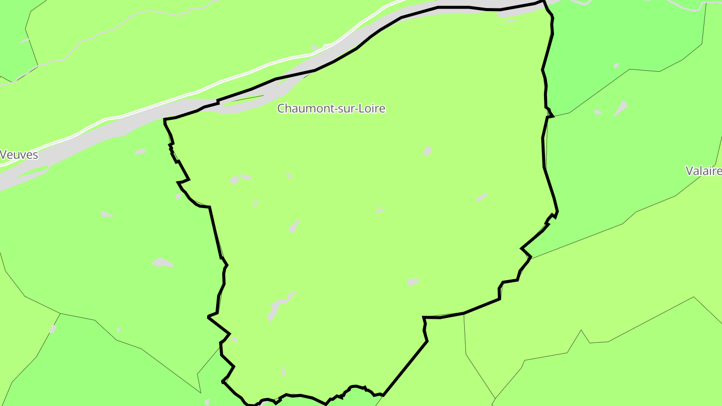 Carte des prix de l'immobilier Chaumont-sur-Loire