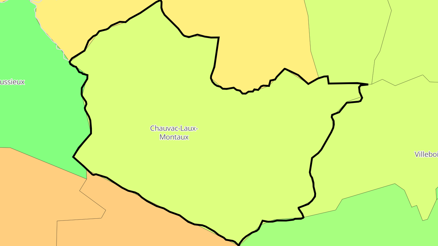 Carte des prix de l'immobilier Chauvac-Laux-Montaux