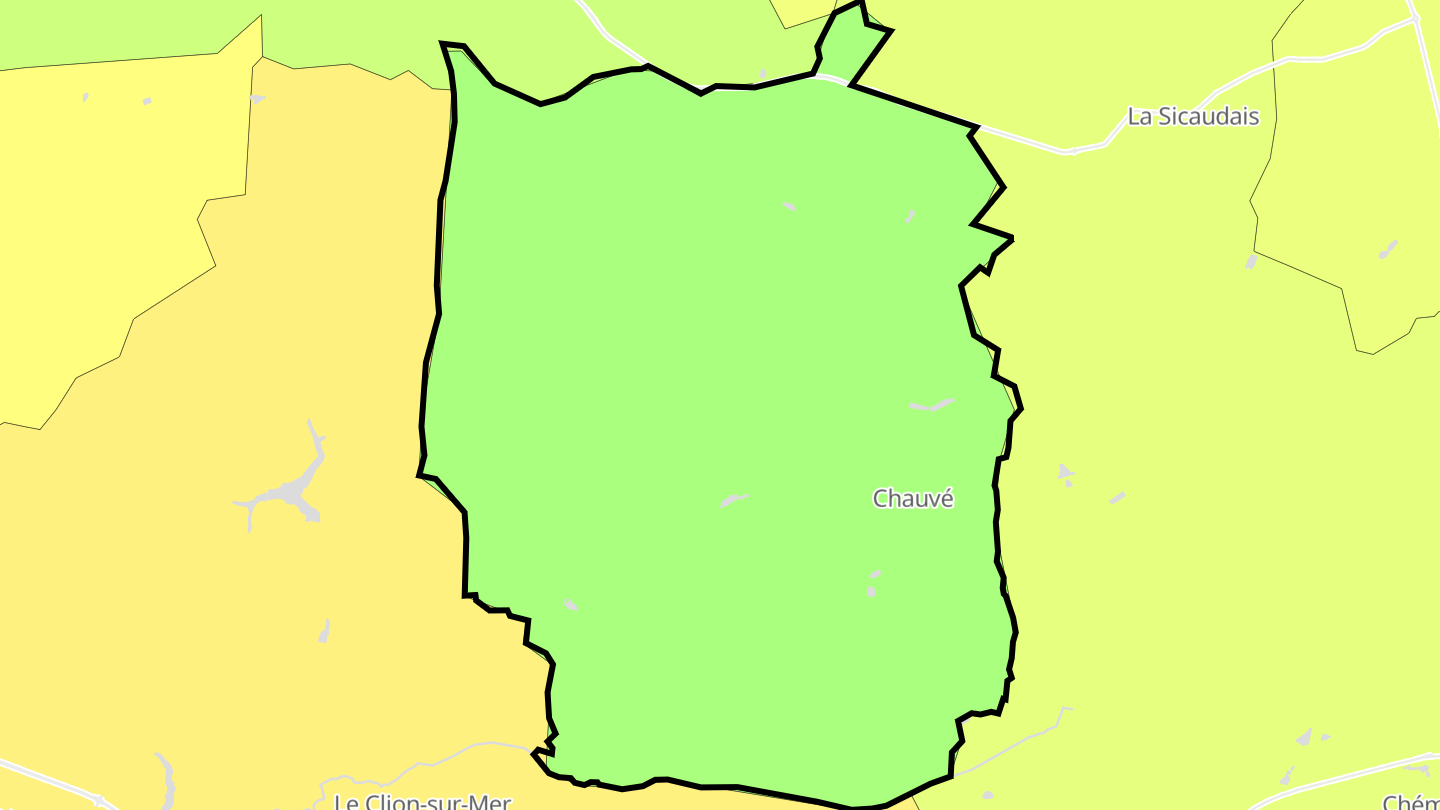 Carte des prix de l'immobilier Chauvé