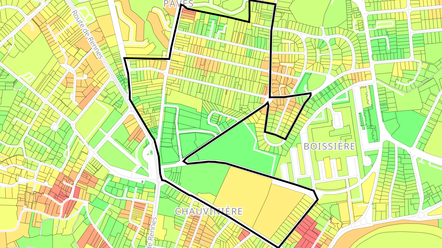 Carte des prix de l'immobilier Chauvinière