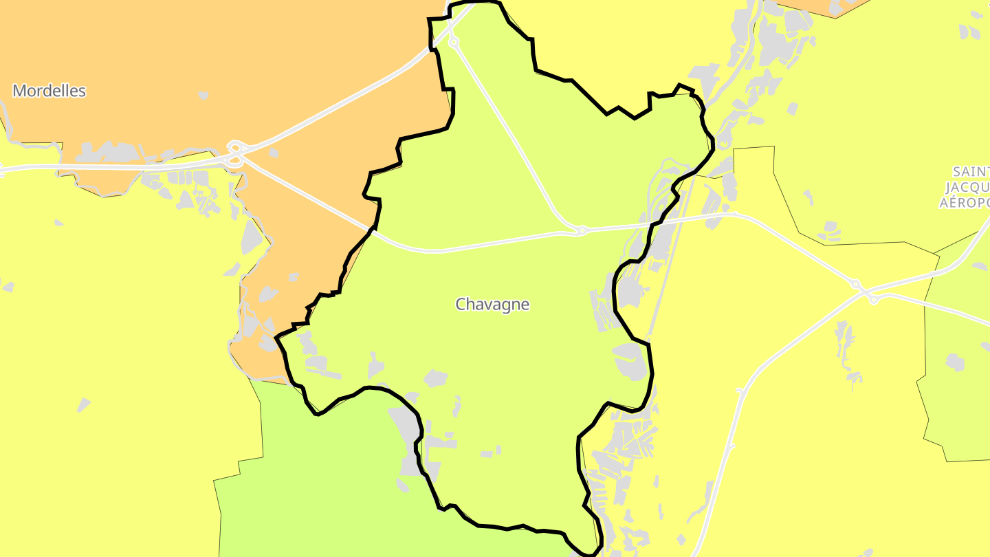 Carte des prix de l'immobilier Chavagne