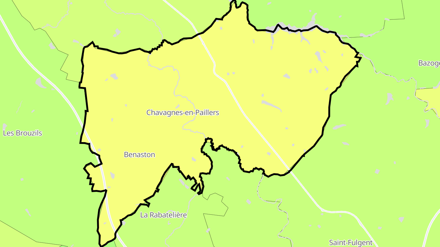 Carte des prix de l'immobilier Chavagnes-en-Paillers