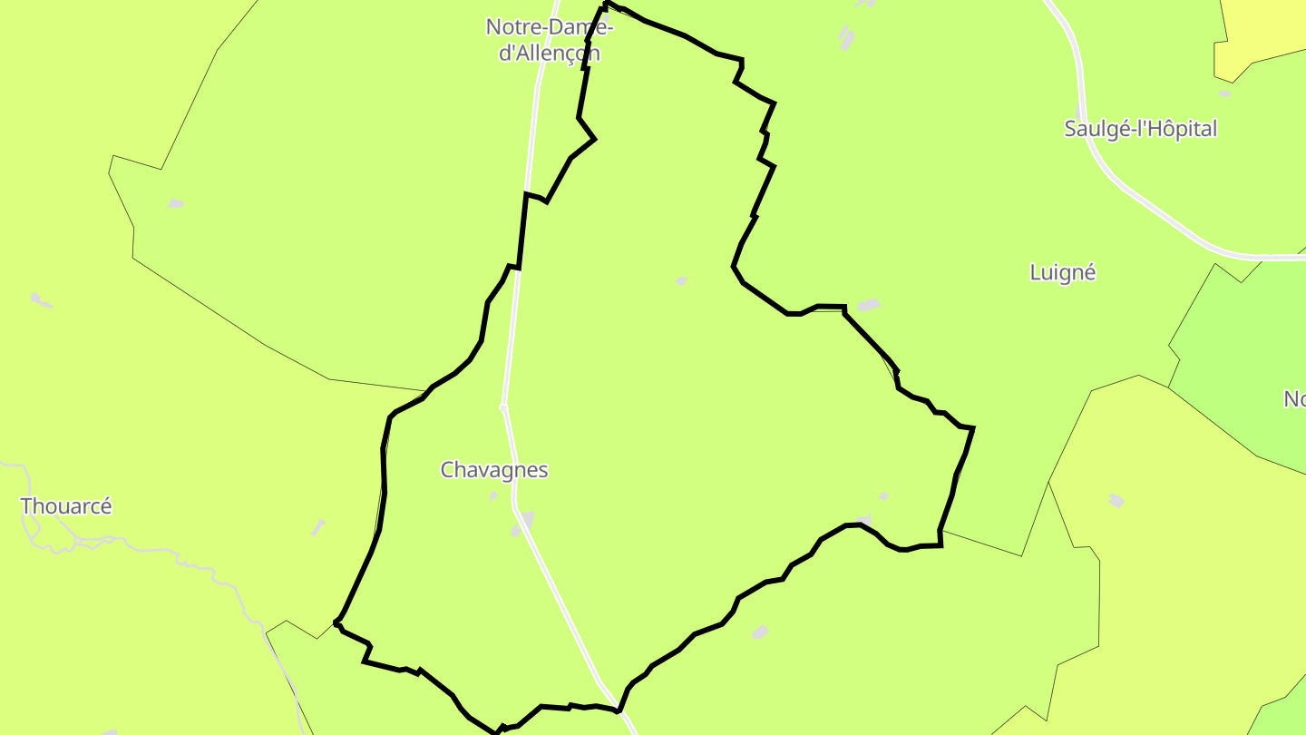Carte des prix de l'immobilier Chavagnes