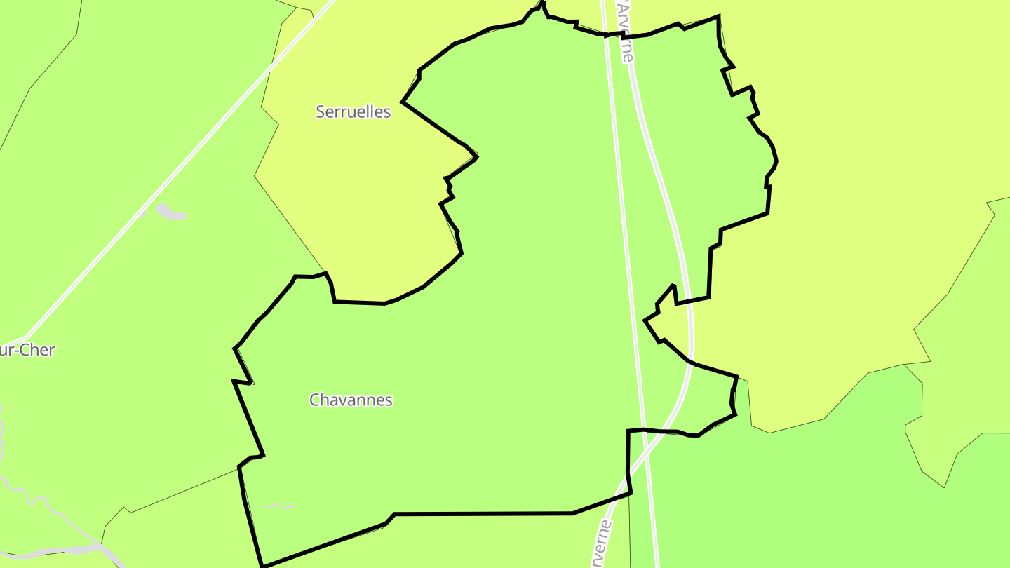 Carte des prix de l'immobilier Chavannes