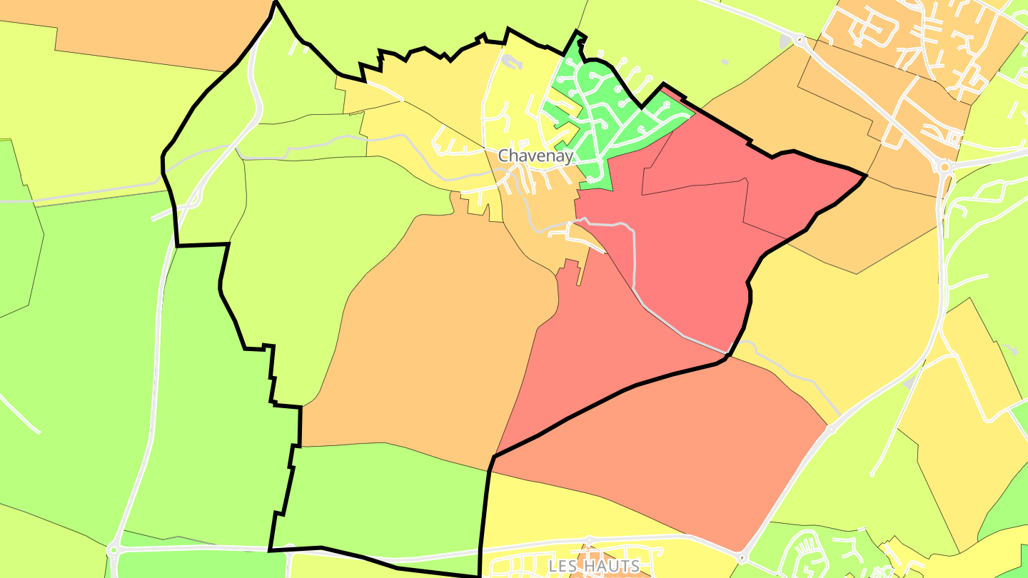 Carte des prix de l'immobilier Chavenay