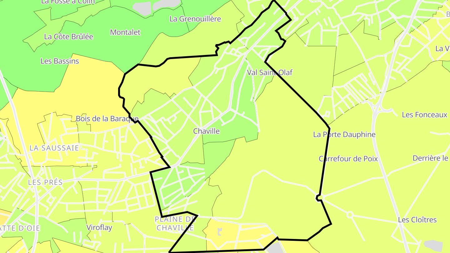 Carte des prix de l'immobilier Chaville