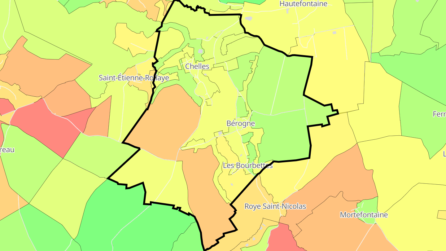 Carte des prix de l'immobilier Chelles