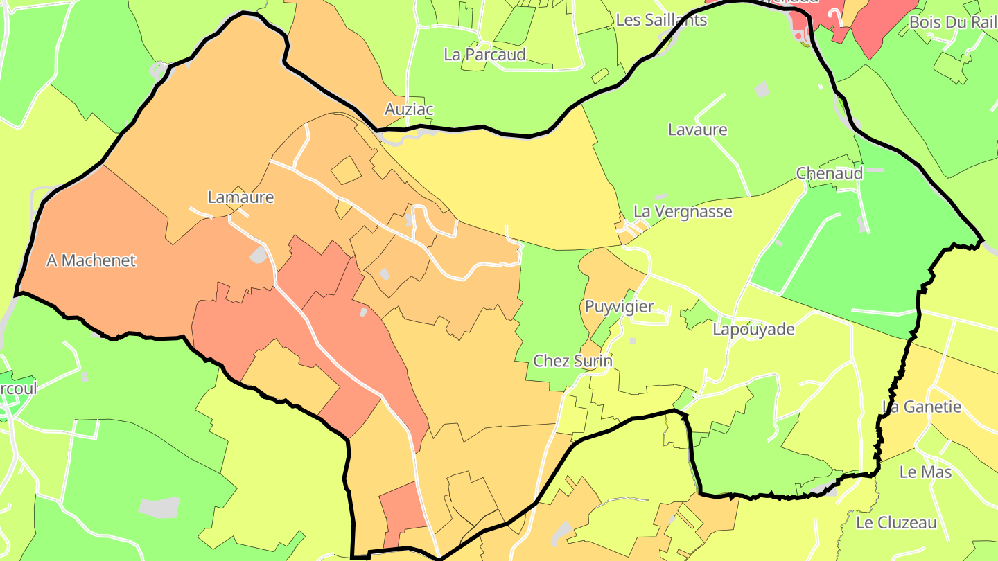 Carte des prix de l'immobilier Chenaud