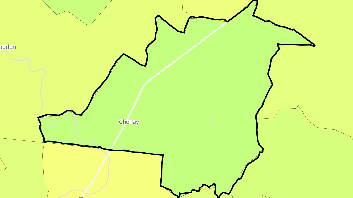 Carte des prix de l'immobilier Chenay