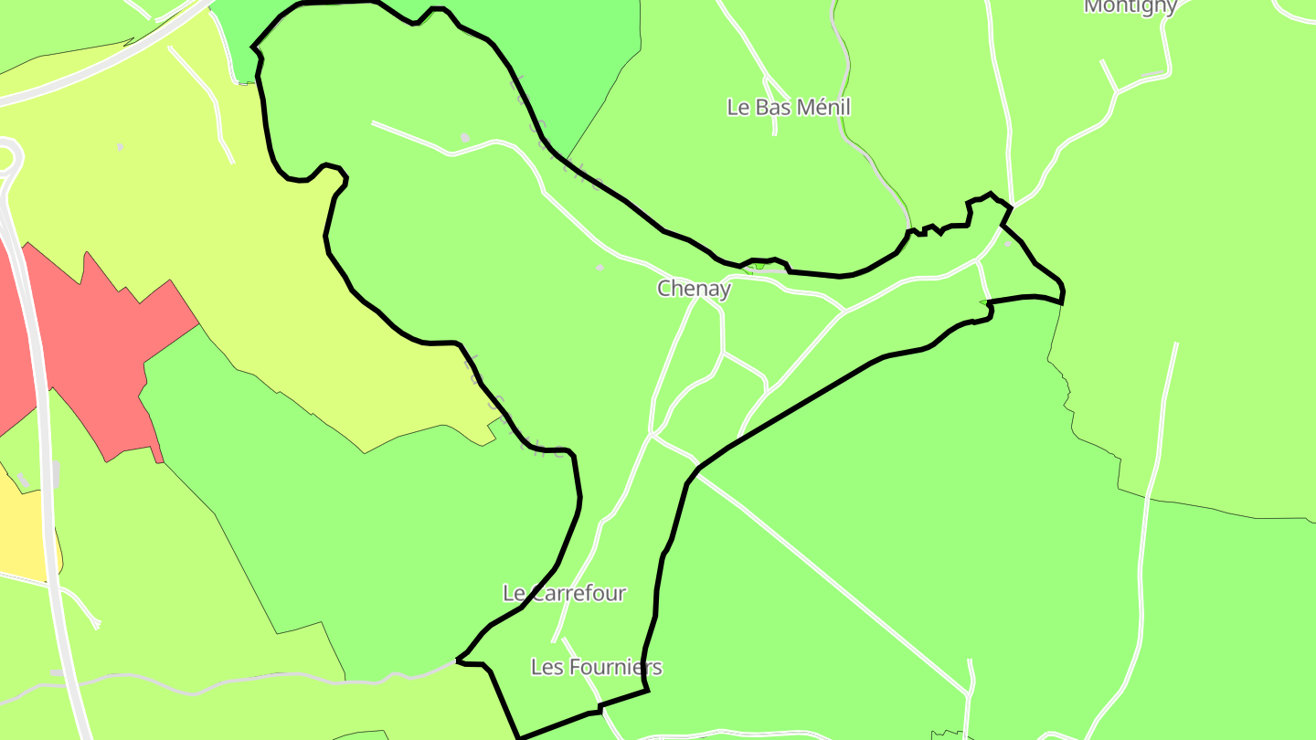 Carte des prix de l'immobilier Chenay