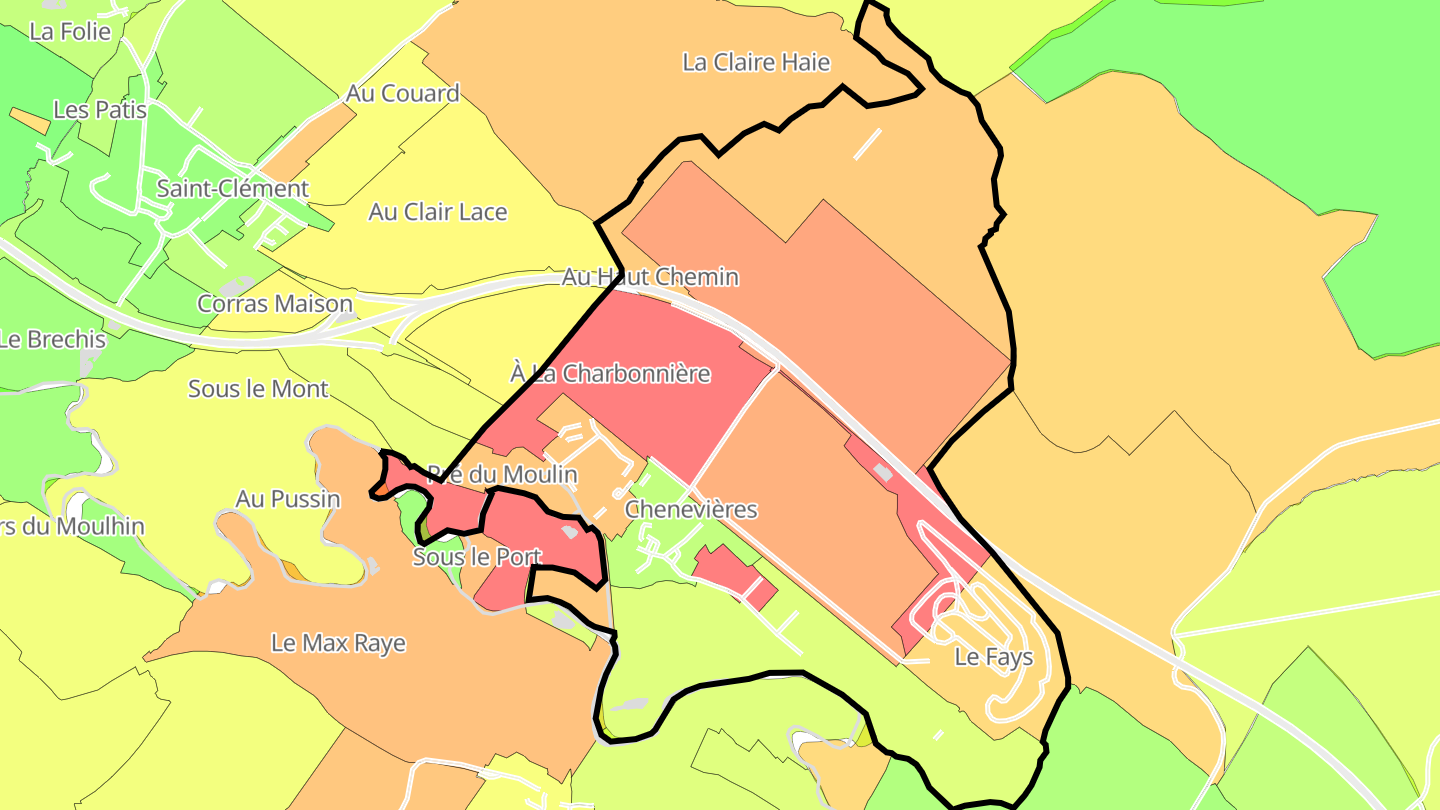 Carte des prix de l'immobilier Chenevières