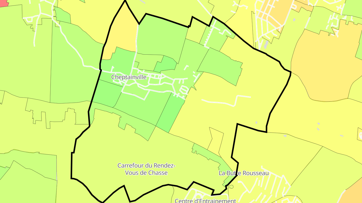 Carte des prix de l'immobilier Cheptainville
