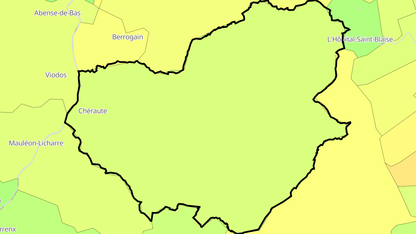Carte des prix de l'immobilier Chéraute