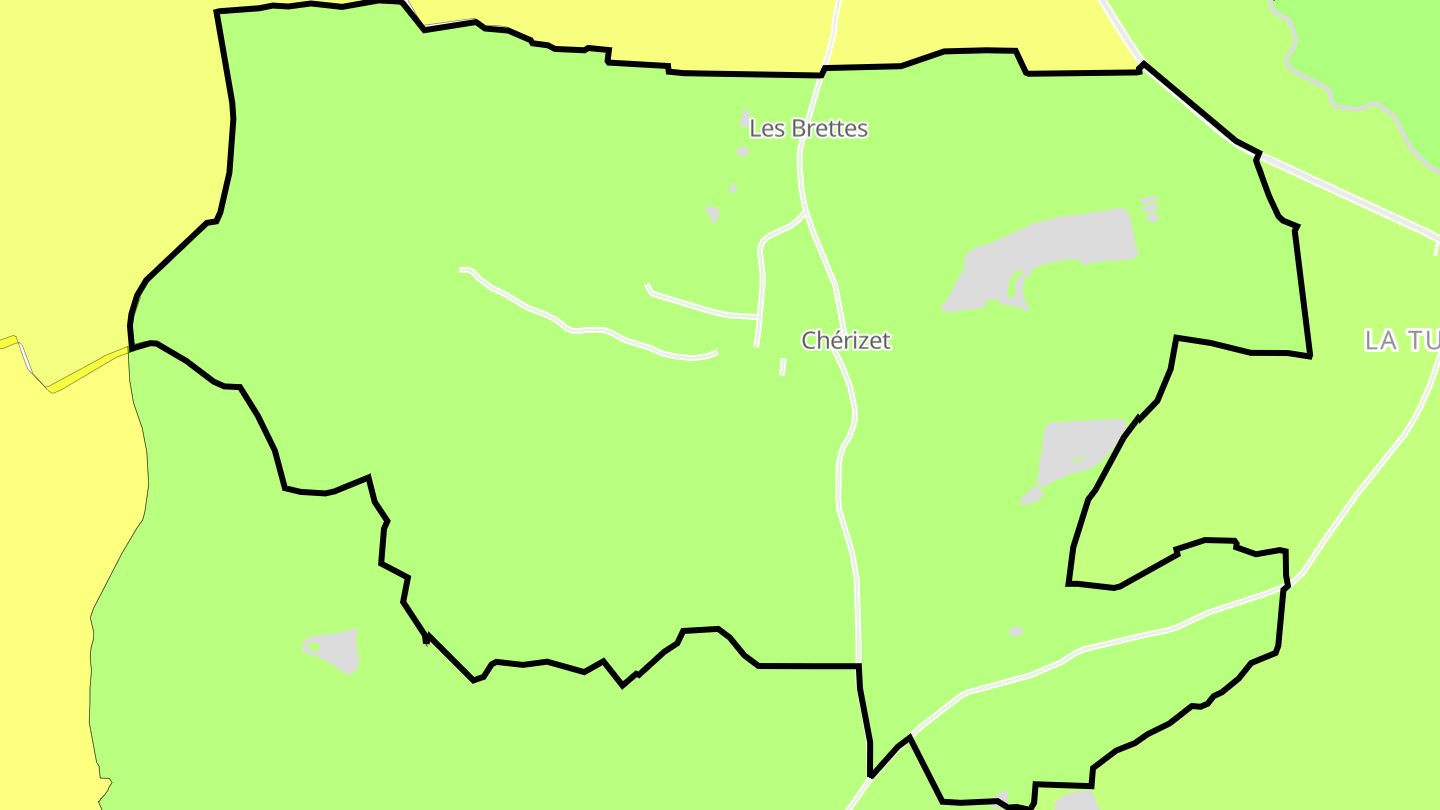Carte des prix de l'immobilier Chérizet