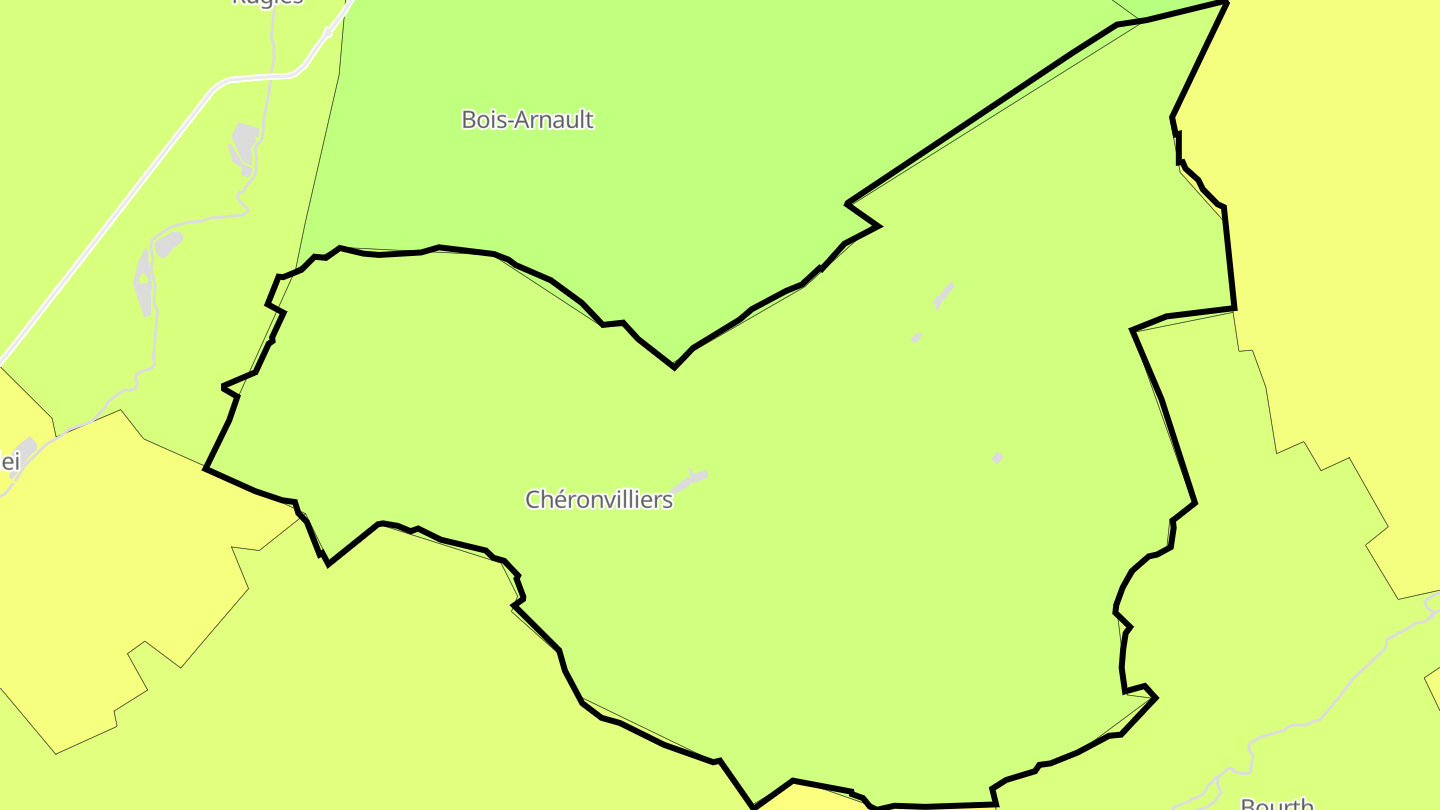 Carte des prix de l'immobilier Chéronvilliers