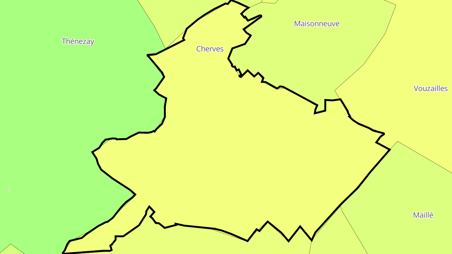 Carte des prix de l'immobilier Cherves