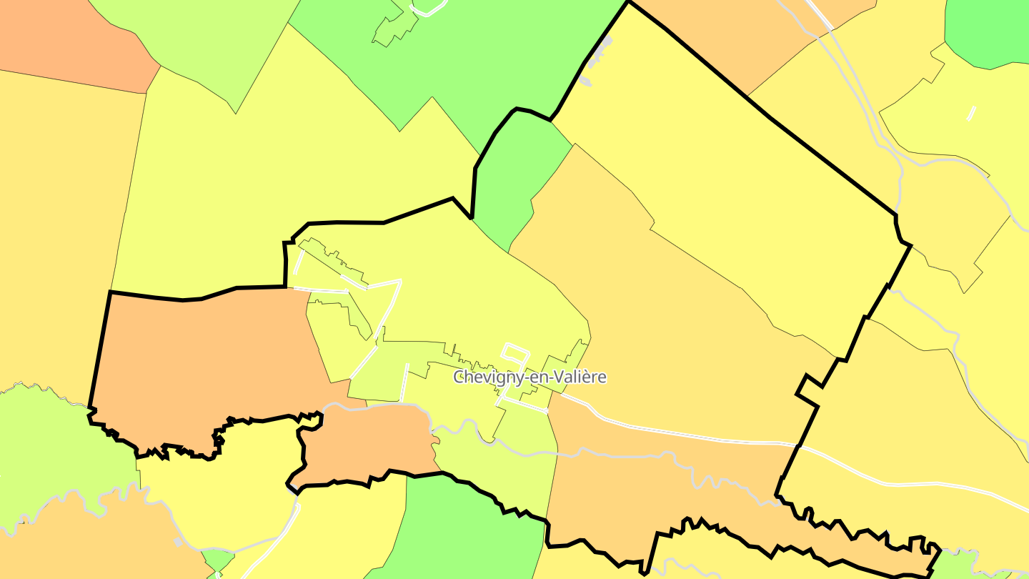 Carte des prix de l'immobilier Chevigny-en-Valière