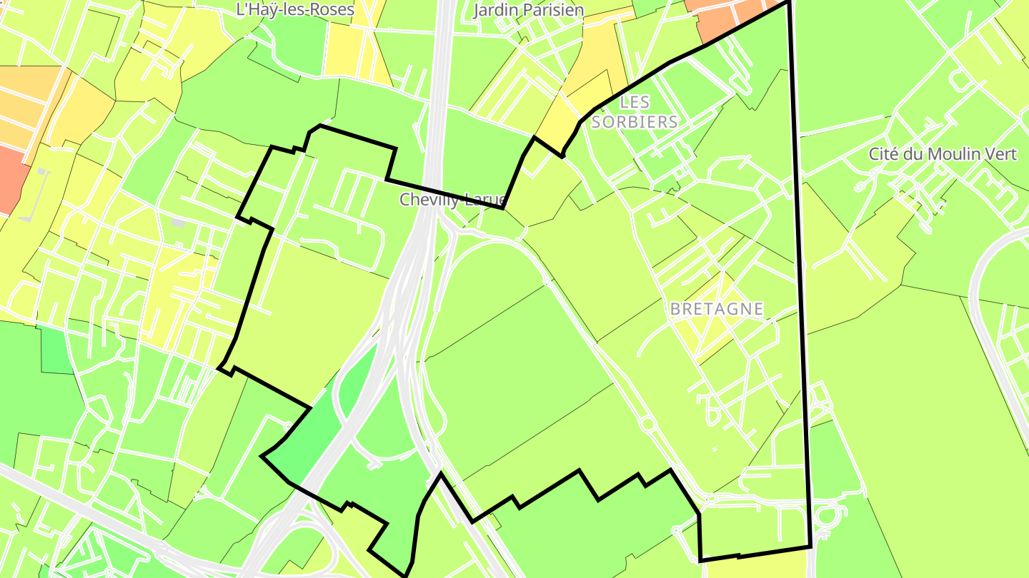 Carte des prix de l'immobilier Chevilly-Larue