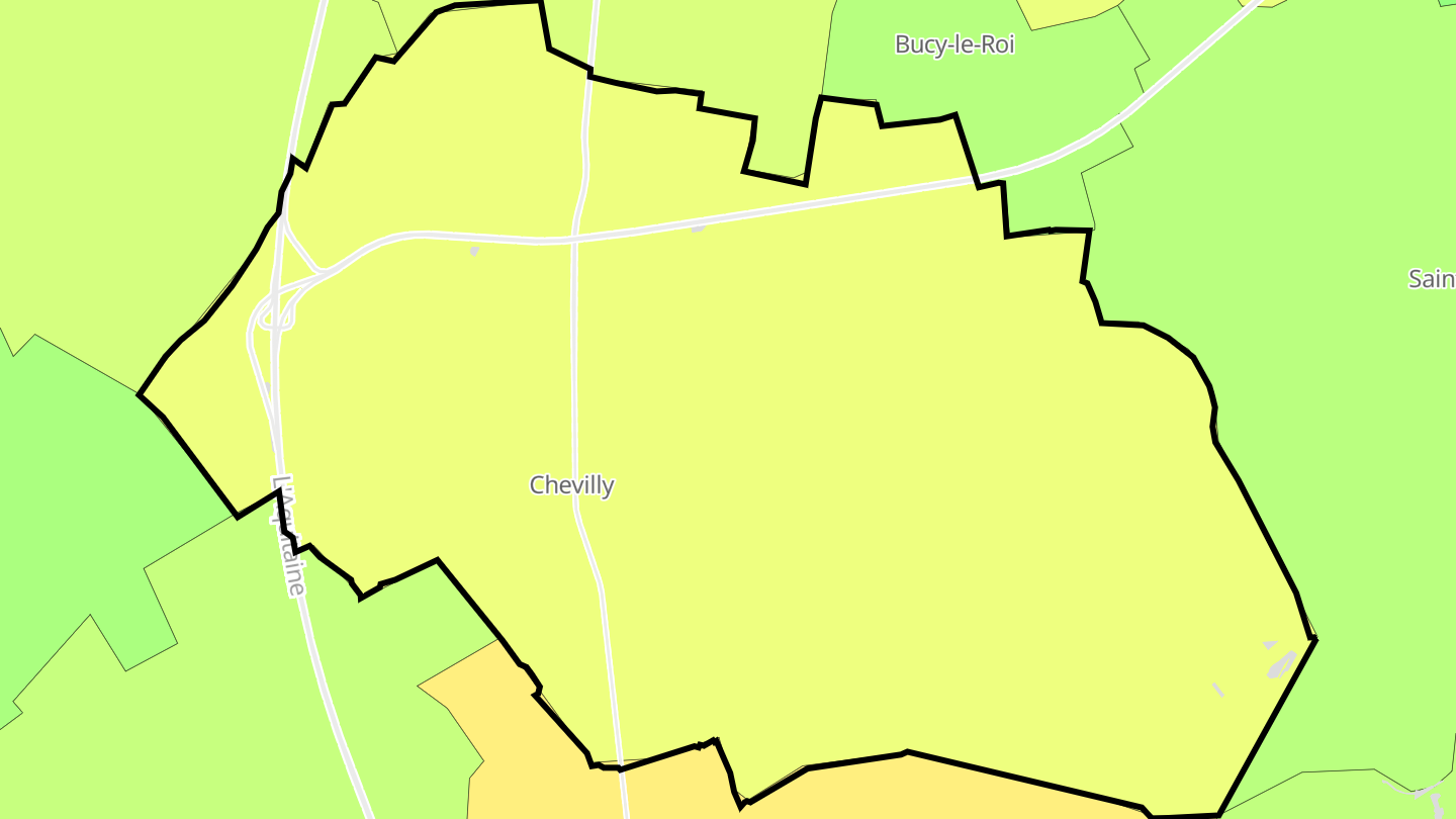 Carte des prix de l'immobilier Chevilly