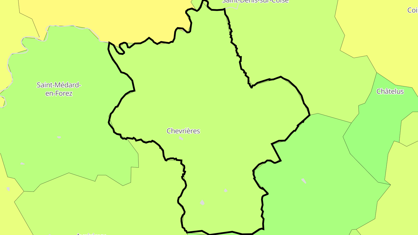Carte des prix de l'immobilier Chevrières
