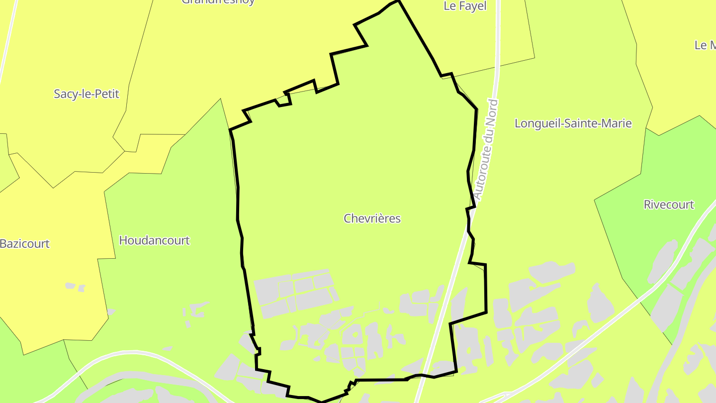 Carte des prix de l'immobilier Chevrières