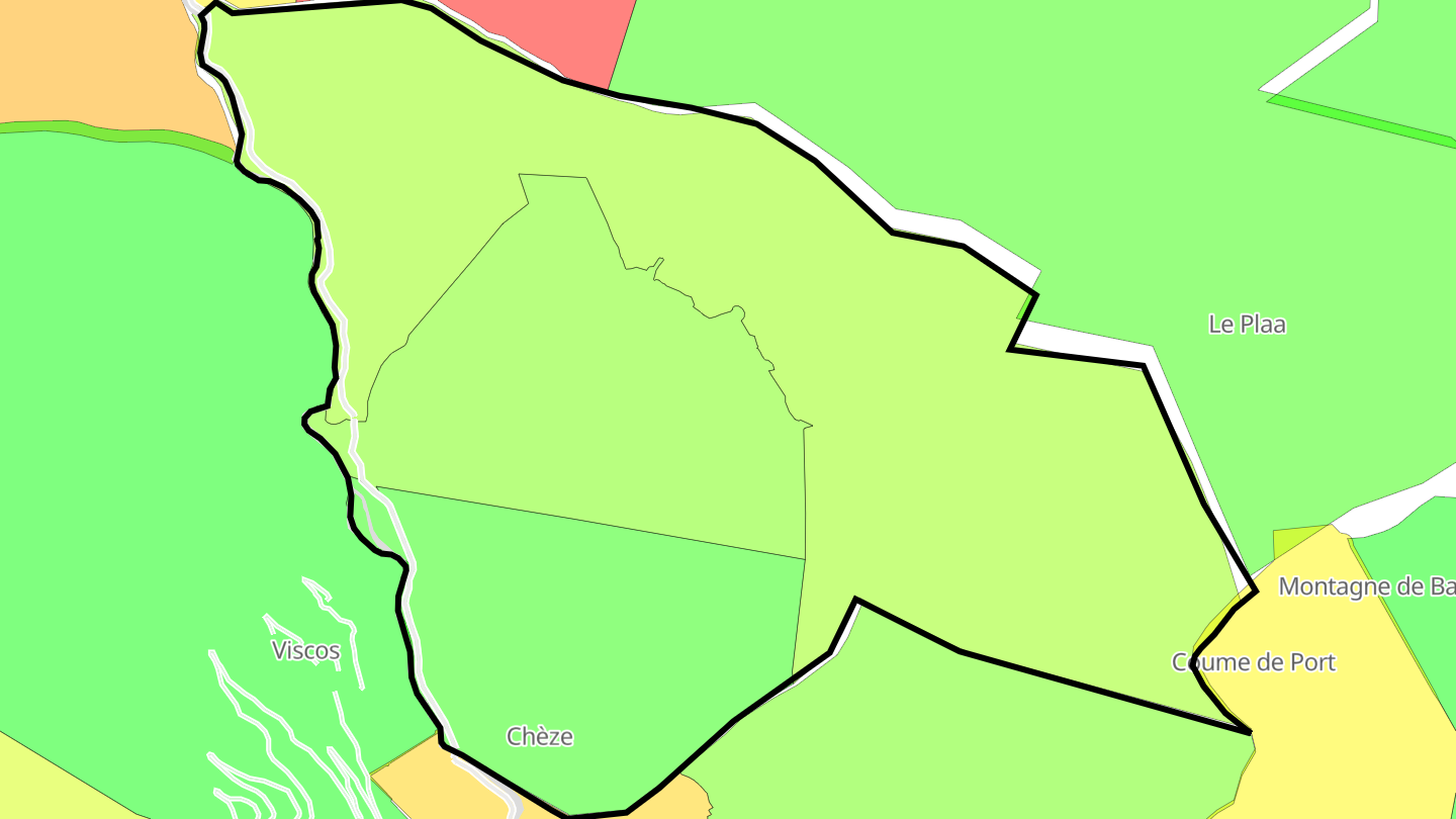 Carte des prix de l'immobilier Chèze
