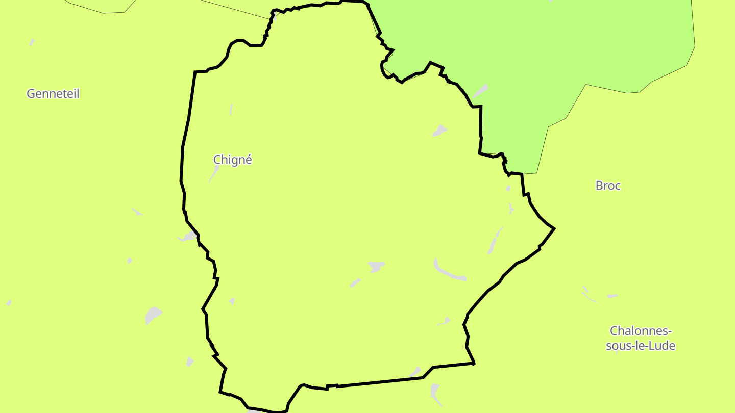 Carte des prix de l'immobilier Chigné