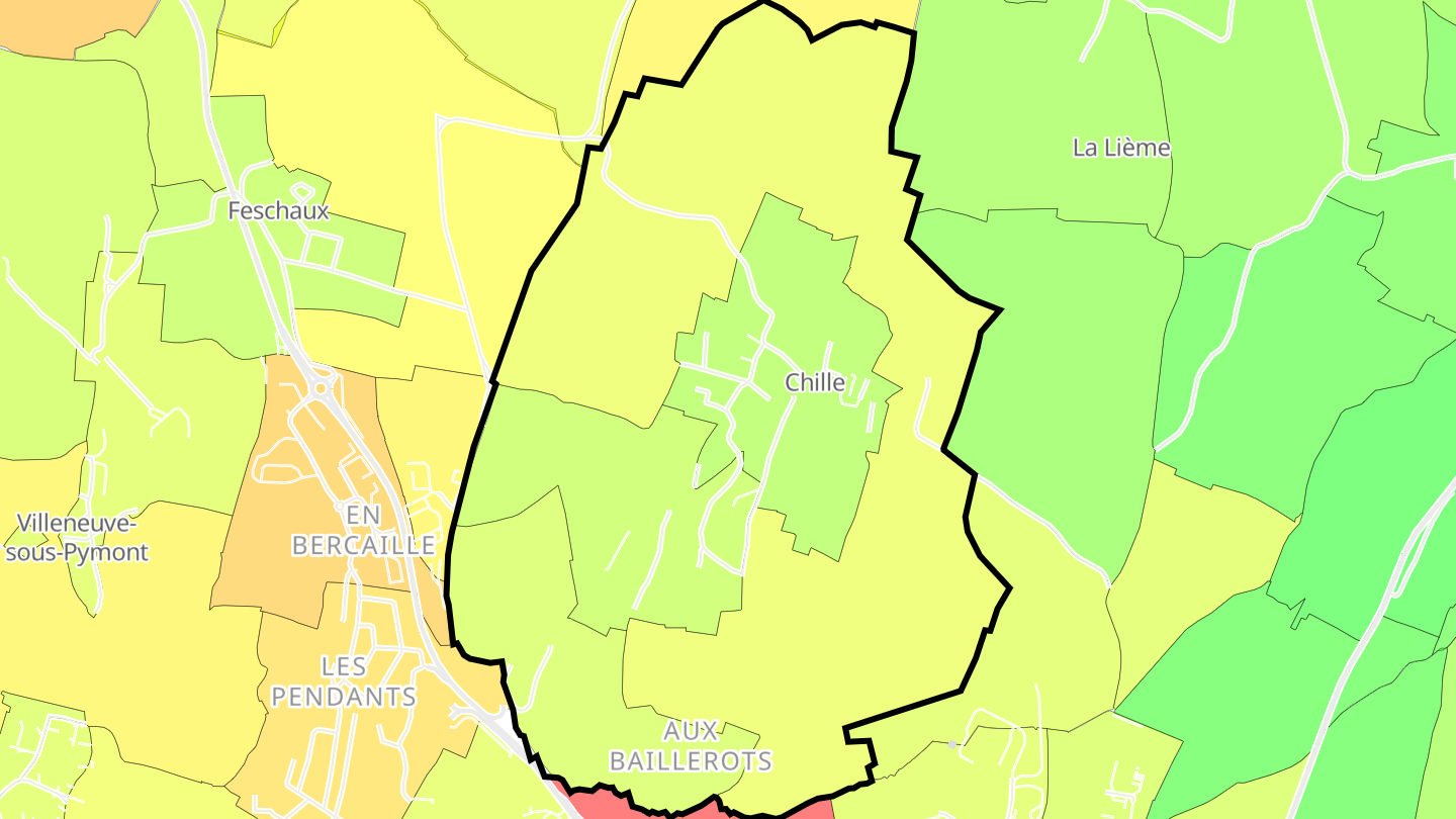 Carte des prix de l'immobilier Chille