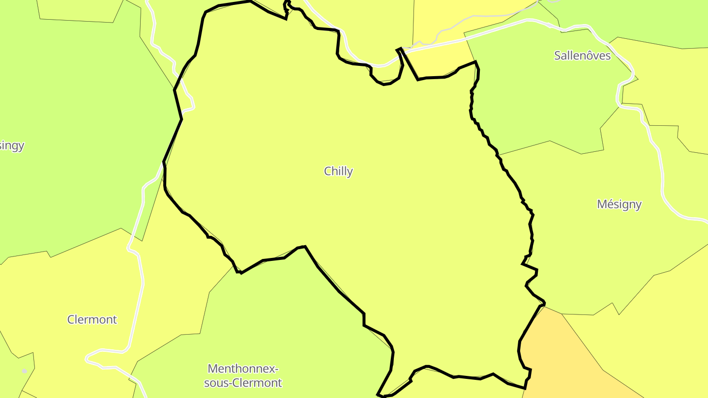 Carte des prix de l'immobilier Chilly